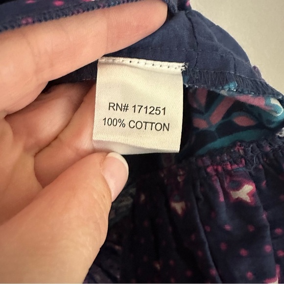 Caroline Constas Women’s Navy Blue Ruffle Sleeve Half Moon Print Dress Sz S NWT - Picture 9 of 12